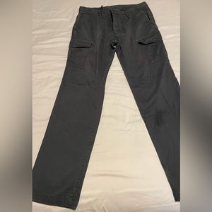 Uniqlo Mens distressed gray cargo pants 36x34